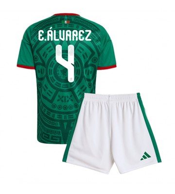 Mexiko Edson Alvarez #4 Hemmaställ Barn VM 2026 Kortärmad (+ Korta byxor)
